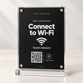 Wi-Fi NFC + QR Stand in black